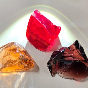 Gem 3 Piece "Sacred Triad" Set Monatomic Andara Crystal 41.1 g.