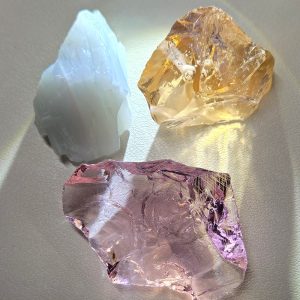 Rare Gem 3 Piece "Sacred Triad" Set Monatomic Andara Crystal 38.0 g.