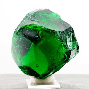 Special of the Week 25% Off! Rare Gem Blue/Green Emerald Shift "Heart" with bubbles Monatomic Andara Crystal 440.5 g.
