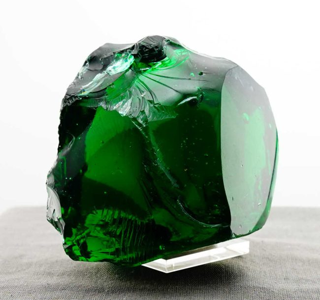 Special of the Week 25% Off! Rare Gem Blue/Green Emerald Shift "Heart" with bubbles Monatomic Andara Crystal 440.5 g. - Image 12