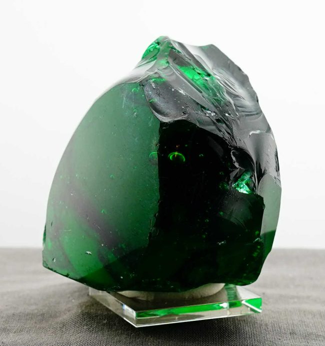 Special of the Week 25% Off! Rare Gem Blue/Green Emerald Shift "Heart" with bubbles Monatomic Andara Crystal 440.5 g. - Image 15
