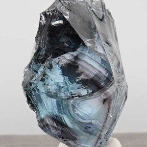 Special of the Week 25% Off! Rare Gem Banded Ascendant Lilac/Violet Sovereign Amethyst "Heart" Monatomic Andara Crystal 331.6 g.