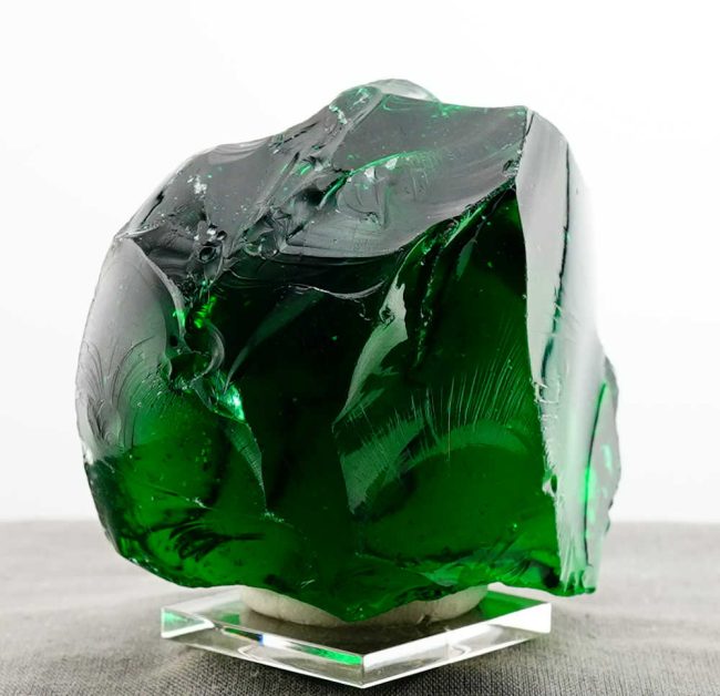 Special of the Week 25% Off! Rare Gem Blue/Green Emerald Shift "Heart" with bubbles Monatomic Andara Crystal 440.5 g. - Image 16