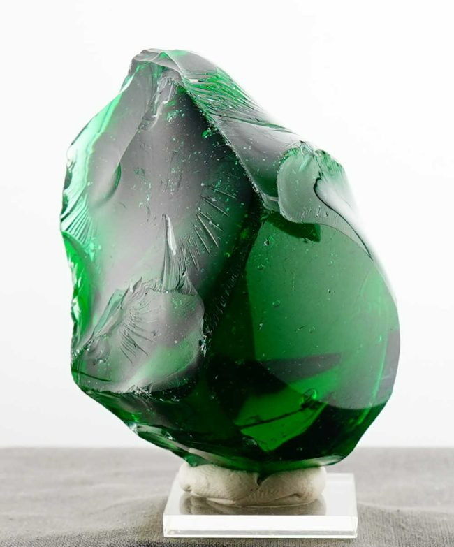 Special of the Week 25% Off! Rare Gem Blue/Green Emerald Shift "Heart" with bubbles Monatomic Andara Crystal 440.5 g. - Image 4