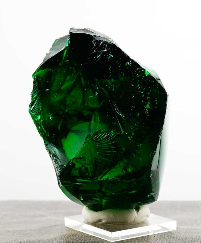 Special of the Week 25% Off! Rare Gem Blue/Green Emerald Shift "Heart" with bubbles Monatomic Andara Crystal 440.5 g. - Image 5