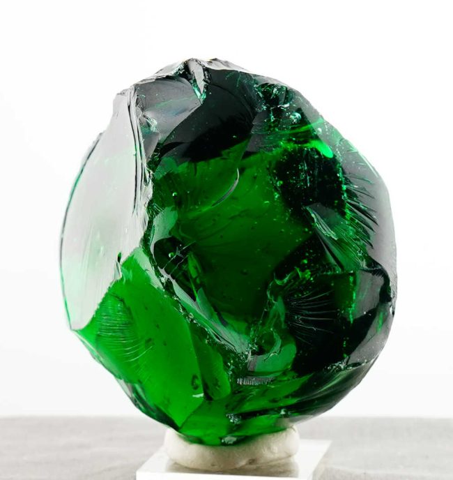 Special of the Week 25% Off! Rare Gem Blue/Green Emerald Shift "Heart" with bubbles Monatomic Andara Crystal 440.5 g. - Image 6
