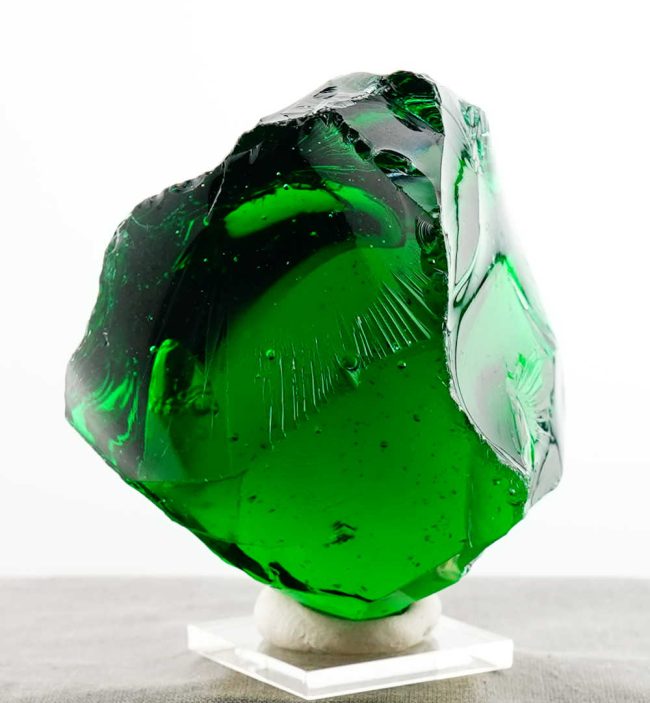 Special of the Week 25% Off! Rare Gem Blue/Green Emerald Shift "Heart" with bubbles Monatomic Andara Crystal 440.5 g. - Image 7