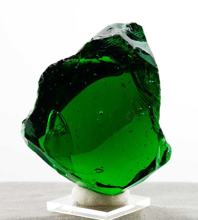 Special of the Week 25% Off! Rare Gem Blue/Green Emerald Shift "Heart" with bubbles Monatomic Andara Crystal 440.5 g. - Image 8