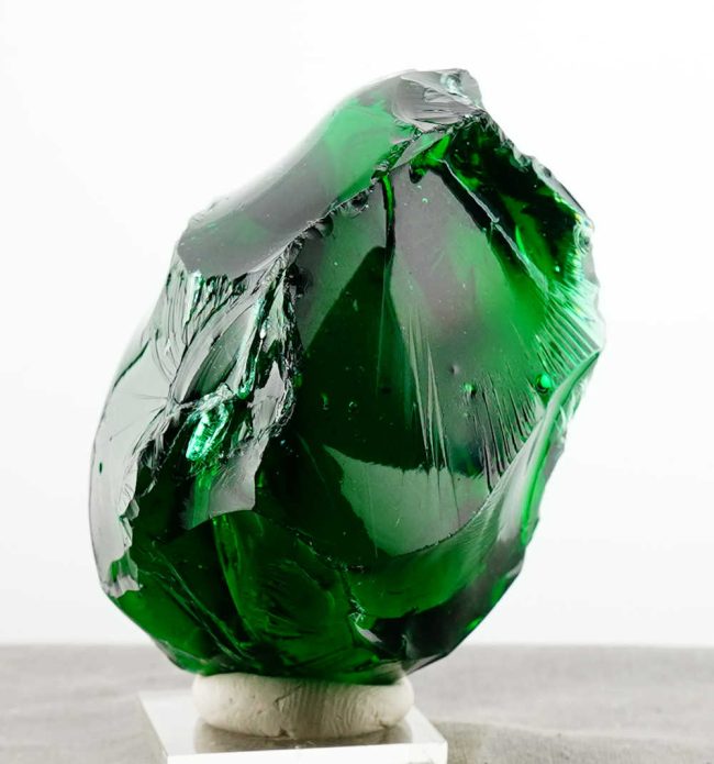 Special of the Week 25% Off! Rare Gem Blue/Green Emerald Shift "Heart" with bubbles Monatomic Andara Crystal 440.5 g. - Image 9