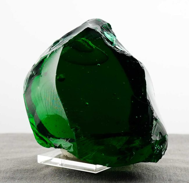 Special of the Week 25% Off! Rare Gem Blue/Green Emerald Shift "Heart" with bubbles Monatomic Andara Crystal 440.5 g. - Image 11