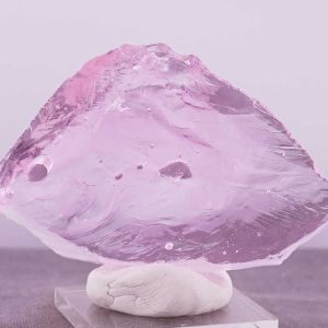 Rare Gem Banded HGW Pink with bubbles Monatomic Andara Crystal 48.0 g.