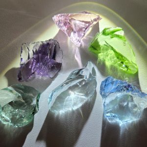 Gem 6 Piece "Balance and Harmony" Set Monatomic Andara Crystal 40.2 g.