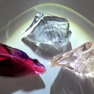 Rare Gem 3 Piece "Sacred Triad" Set Monatomic Andara Crystal 20.4 g.