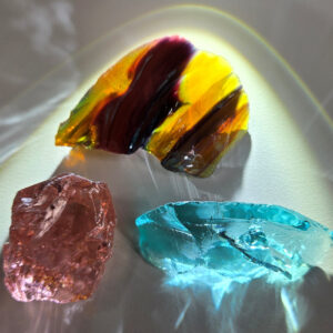 Rare Gem 3 Piece "Sacred Triad" Set Monatomic Andara Crystal 50.5 g.