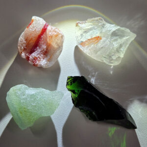 Rare Gem 4 Piece "Cultivate" Set Monatomic Andara Crystal 47.1 g.