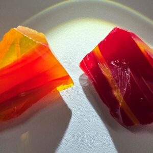 Rare Gem 2 Piece "Amplified" Set Monatomic Andara Crystal 35.4 g.