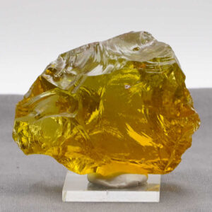 Rare Gem Multi Sun Star/Dynamic Heliodor/Terra Olive "Heart" Monatomic Andara Crystal 148.0 g.