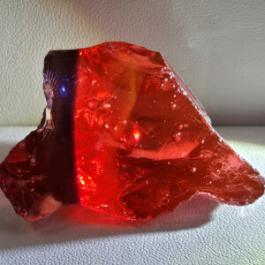 Rare Gem Banded Angel Aura Sophia/Multi Rainbow with bubbles Monatomic Andara Crystal 46.1 g.
