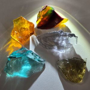 Gem 5 Piece "Star" Set Monatomic Andara Crystal 50.3 g.