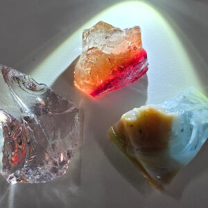 Rare Gem 3 Piece "Sacred Triad" Set Monatomic Andara Crystal 55.8 g.