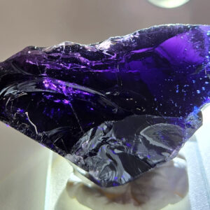 Rare Gem Bicolor Iridium Amethyst/Sapphire Monatomic Andara Crystal 43.3 g.