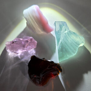 Rare Gem 4 Piece "Cultivate" Set Monatomic Andara Crystal 48.6 g.