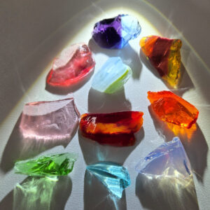 Rare Gem 10 Piece Pendant Set Monatomic Andara Crystal 31.1 g.