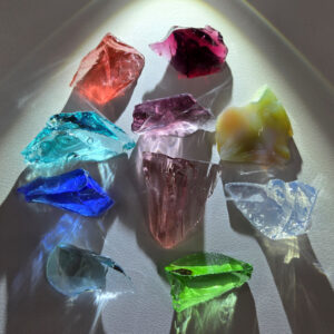 Gem 10 Piece Pendant Set Monatomic Andara Crystal 48.9 g.