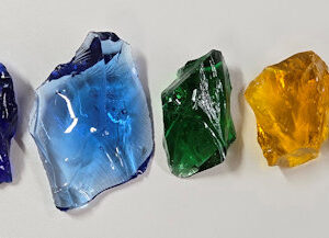 Gem 9 Piece Chakra Set Monatomic Andara Crystal 131.4 g.
