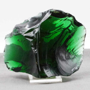 Gem Emerald Shift "Heart" with bubbles Monatomic Andara Crystal 326.1 g.