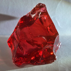 Rare Gem Banded Sophia with bubbles "Heart" Monatomic Andara Crystal 140.3 g.