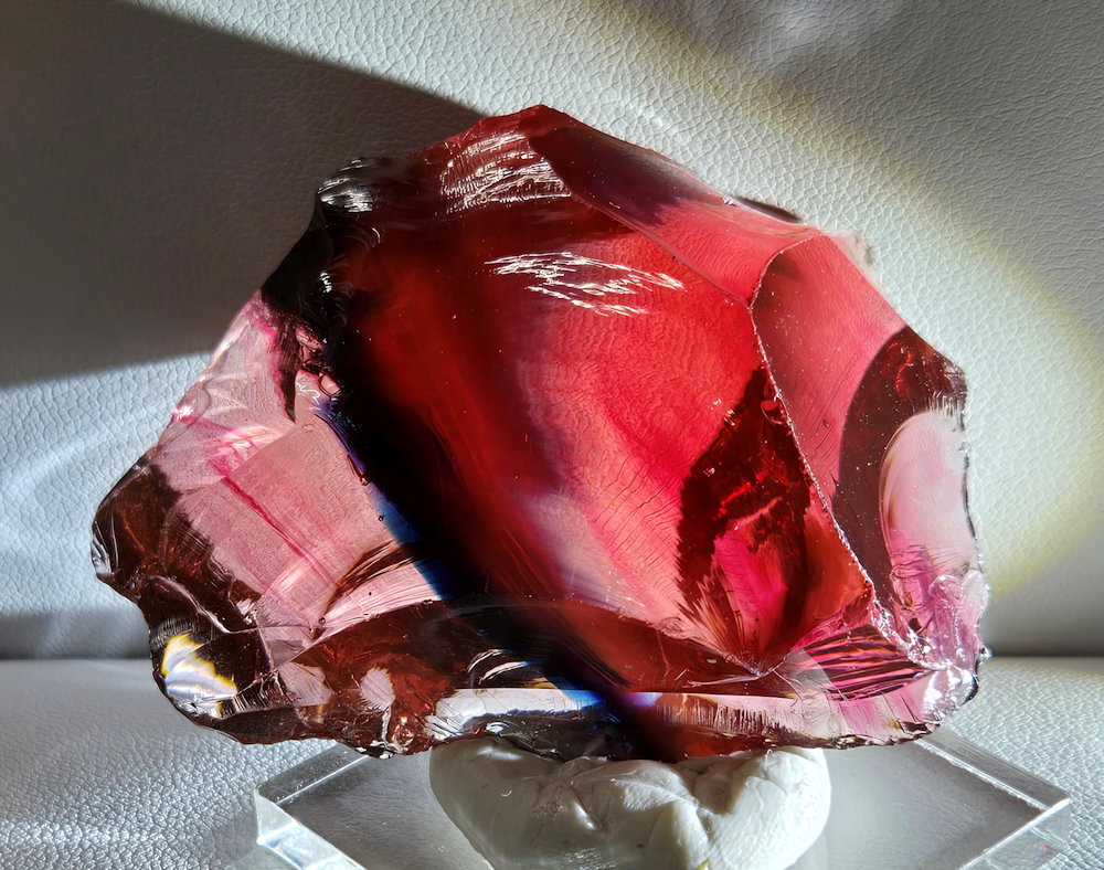 Rare Gem Banded Angel Aura Sophia/Multi Rainbow Monatomic Andara Crystal 76.8 g. - Image 3