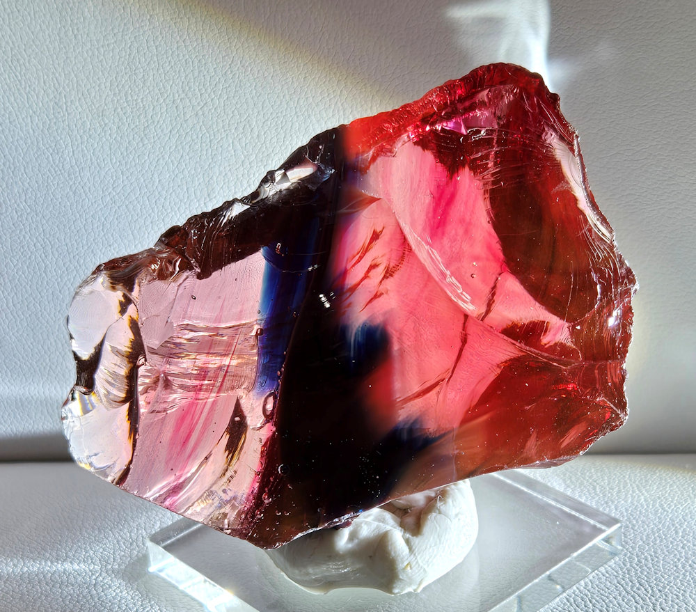 Rare Gem Banded Angel Aura Sophia/Multi Rainbow Monatomic Andara Crystal 76.8 g. - Image 4