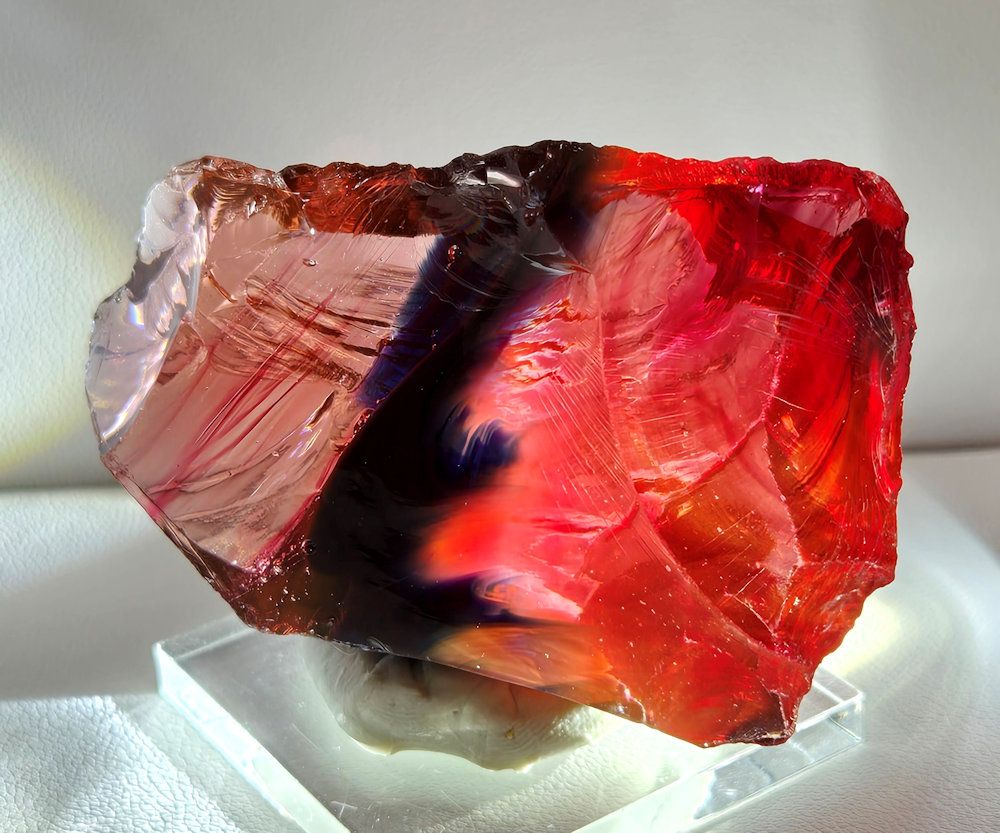 Rare Gem Banded Angel Aura Sophia/Multi Rainbow Monatomic Andara Crystal 76.8 g. - Image 5