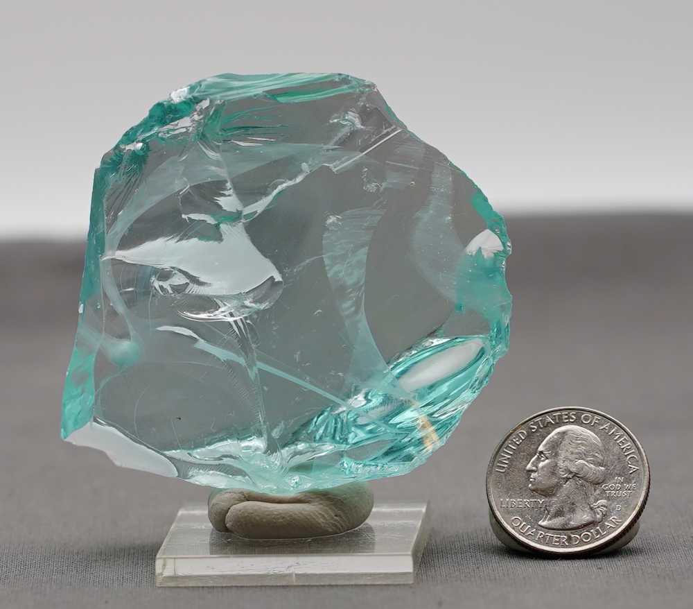 Rare Gem Angel Aura Bleu Topaz Monatomic Andara Crystal 91.5 g. - Image 9