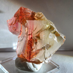 Rare Gem Multi Banded Sophia/Celestial Gold/HGW Pink Monatomic Andara Crystal 49.2 g.