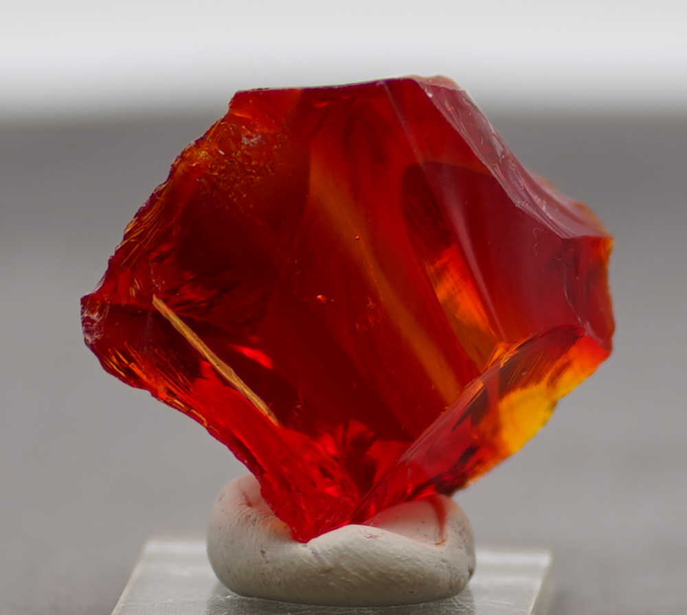 Rare Gem Banded Angel Aura Fire Opal/Lemurian Sunrise Monatomic Andara Crystal 48.1 g. - Image 9