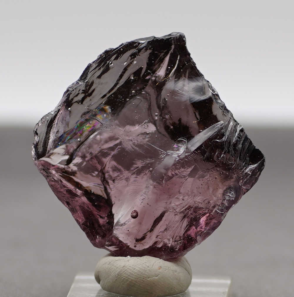 Gem Banded Sovereign Amethyst with bubbles Monatomic Andara Crystal 52.1 g.