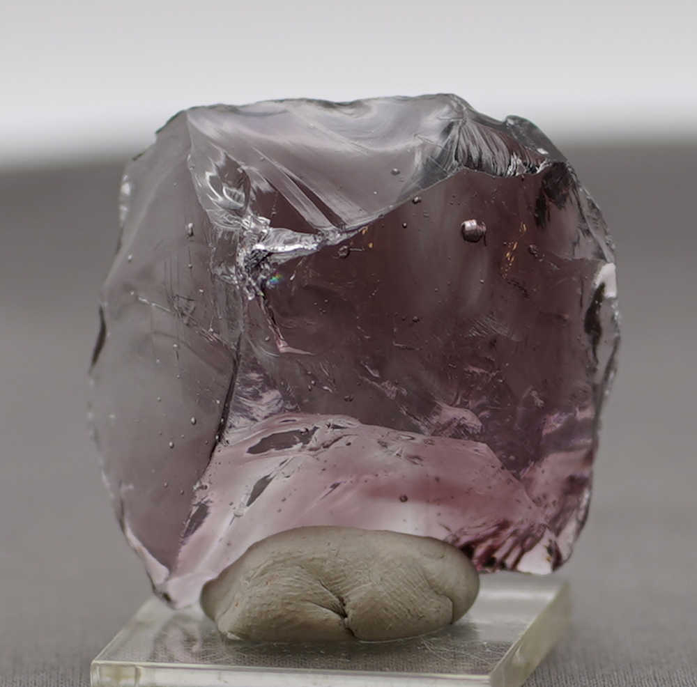 Gem Banded Sovereign Amethyst with bubbles Monatomic Andara Crystal 52.1 g. - Image 9