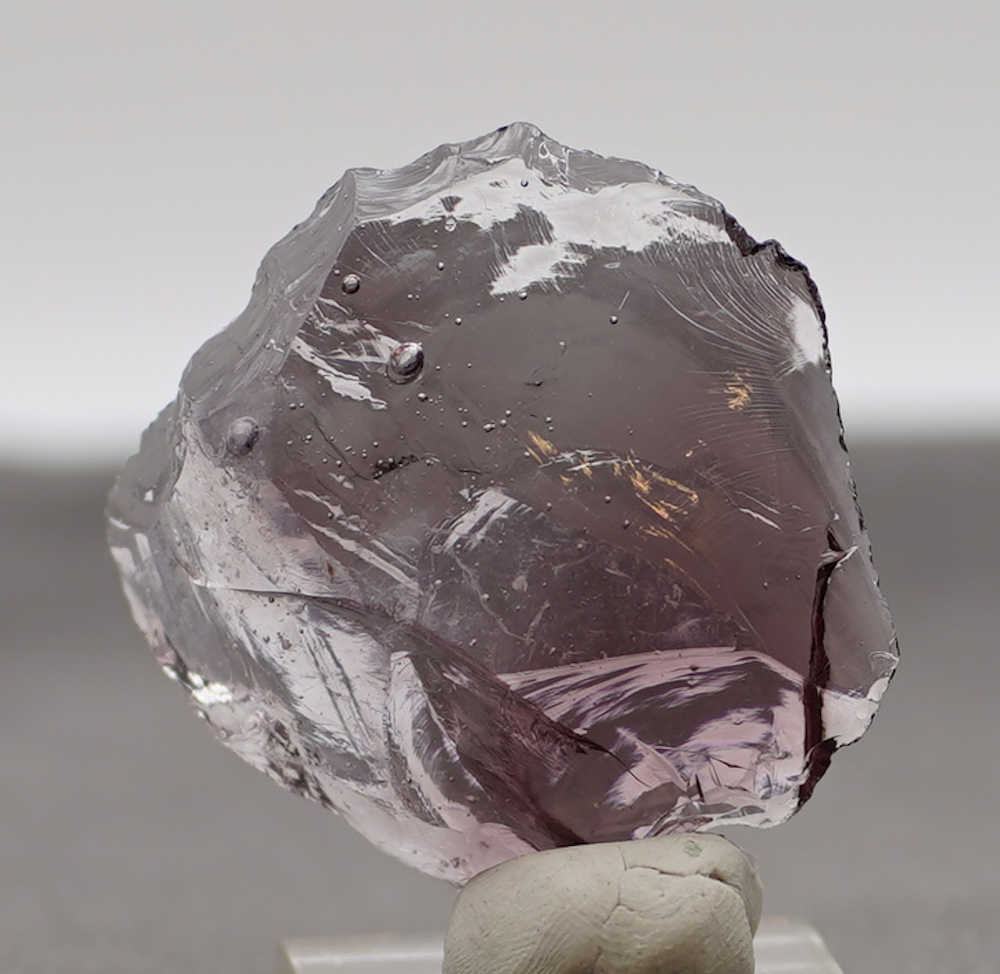 Gem Banded Sovereign Amethyst with bubbles Monatomic Andara Crystal 36.3 g. - Image 5