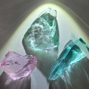 Rare Gem 3 Piece "Sacred Triad" Set Monatomic Andara Crystal 33.2 g.