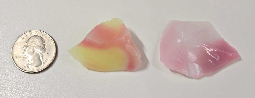 Rare Gem 2 Piece "Amplified" Set Monatomic Andara Crystal 21.5 g.