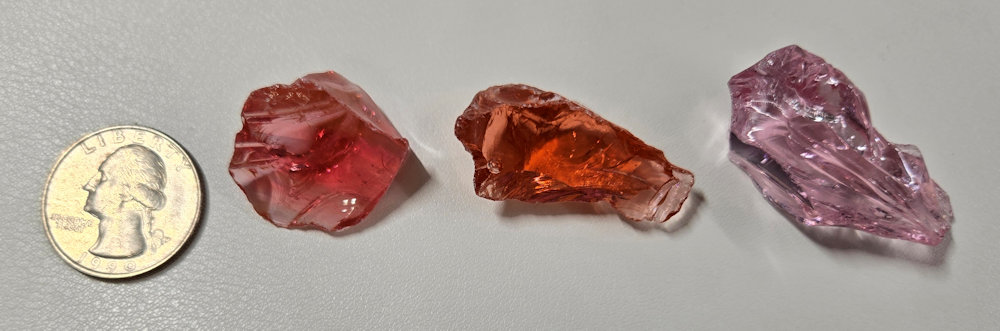 Rare Gem 3 Piece "Sacred Triad" Set Monatomic Andara Crystal 25.9 g. - Image 2