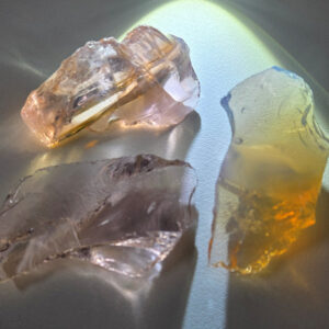 Rare Gem 3 Piece "Sacred Triad" Set Monatomic Andara Crystal 39.9 g.