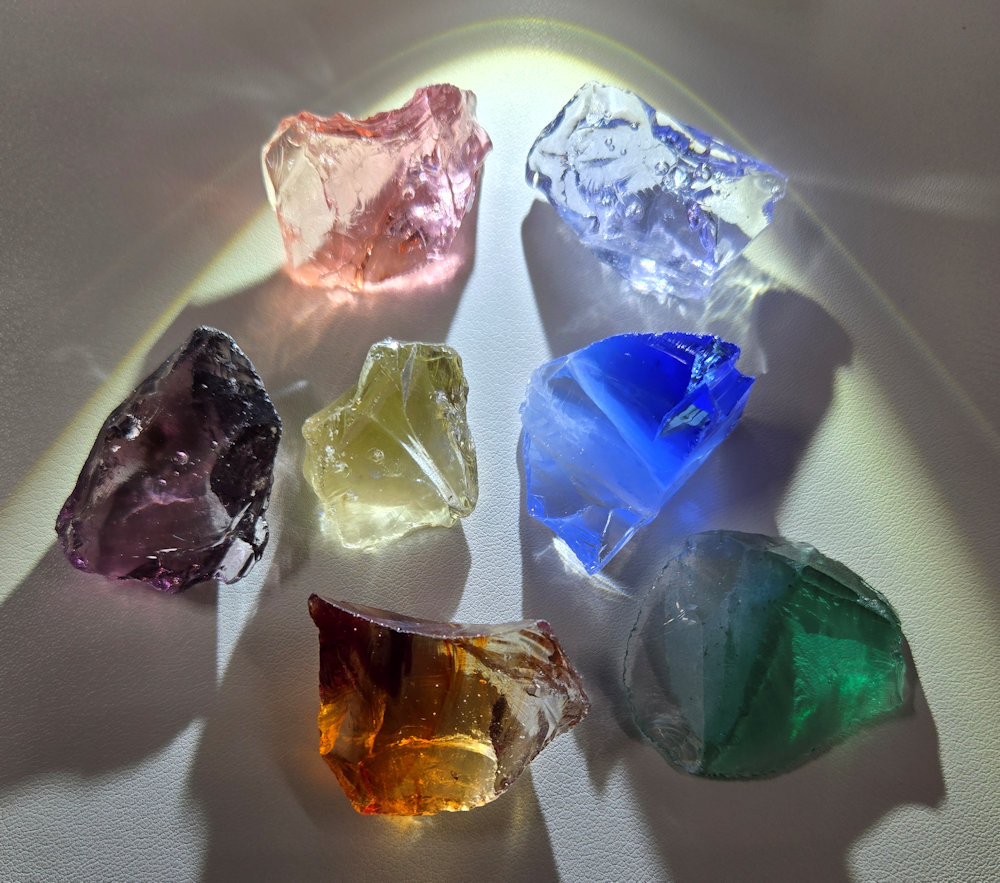 Rare Gem 7 Piece "Spiritual Revelation" Set Monatomic Andara Crystal 75.2 g.