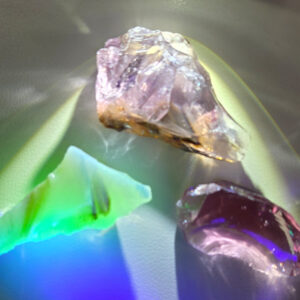 Rare Gem 3 Piece "Sacred Triad" Set Monatomic Andara Crystal 53.1 g.