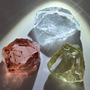 Rare Gem 3 Piece "Sacred Triad" Set Monatomic Andara Crystal 53.6 g.