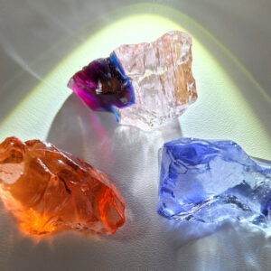 Rare Gem 3 Piece "Sacred Triad" Set Monatomic Andara Crystal 44.3 g.