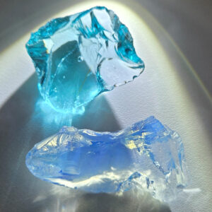 Rare Gem 2 Piece "Amplified" Set Monatomic Andara Crystal 28.1 g.