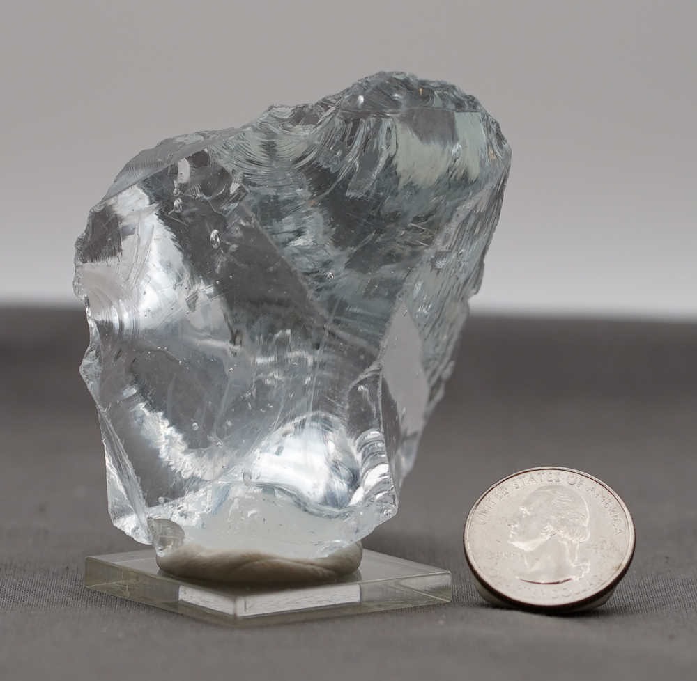 Rare Gem Banded Angel Aura Cosmic Ice Monatomic Andara Crystal 154.7 g. - Image 2